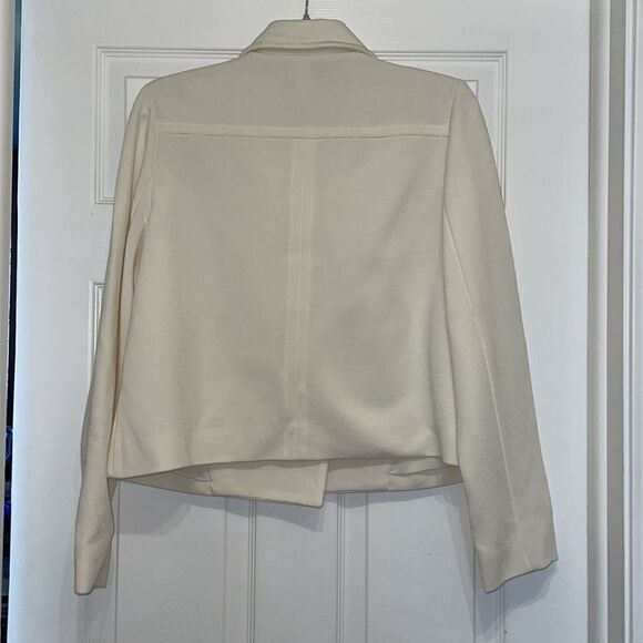 Chico’s Cream Blazer Jacket with large grommet detail - Picture 6 of 6